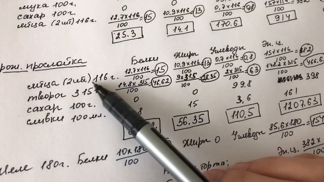 Готовим торт. Считаем ХЕ и БЖЕ.