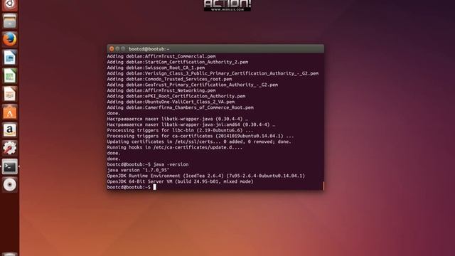 Установка java в Linux (Ubuntu) смотреть онлайн
