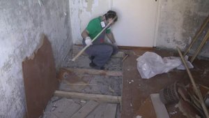 Деревянный пол скрипит!!! А что под ним? Капитальный ремонт комнаты.