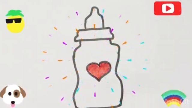 Как нарисовать бутылочку How To Draw A Bottle 如何畫一個瓶子