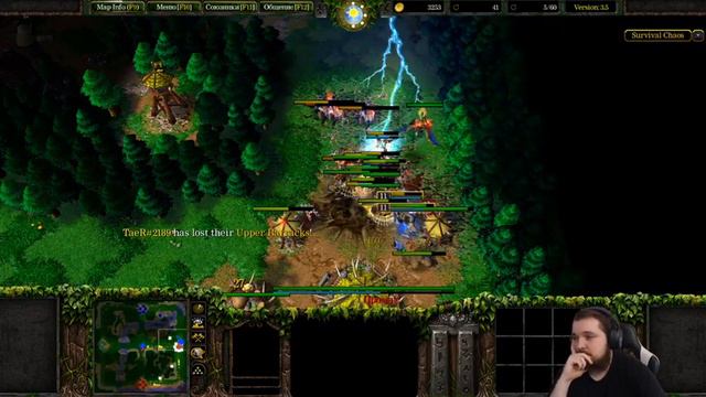 Банда играет в кастомки Warcraft #15 [Survival Chaos] смотреть онлайн
