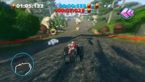Walkthrough: Sonic & All Stars Racing Transformed - Scorching Skies #8 - Sprint - Shrine Time