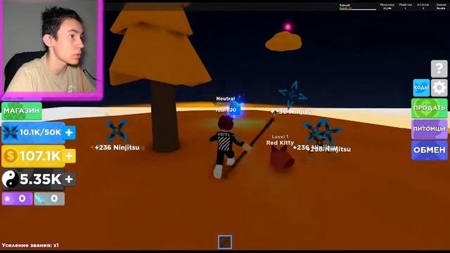 ЭВОЛЮЦИЯ НИНДЗИ ЧТОБЫ СТАТЬ САМЫМ СИЛЬНЫМ НА СЕРВЕРЕ В ИГРЕ  ROBLOX NINJA LEGENDS!