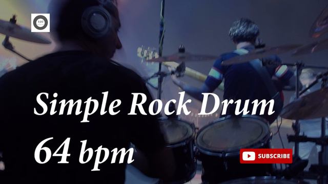 Simple Rock Drum Groove - 64 bpm - HQ смотреть онлайн