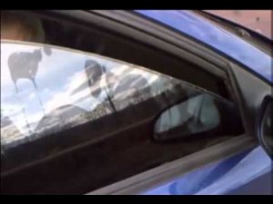 Убираем зеркальный эффект съемной тонировки