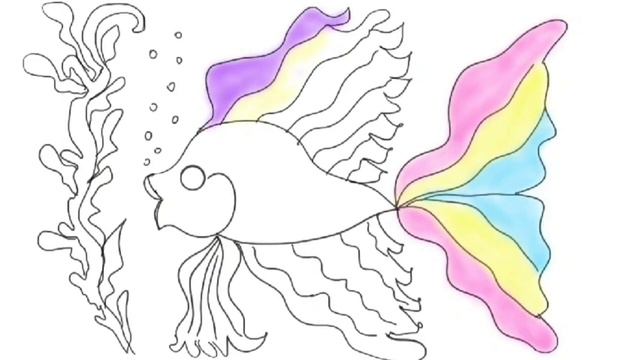 Draw Fish | Drawing And Coloring | Drawing step by step