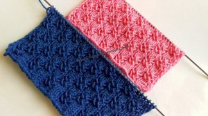 Необычные косы спицами, узор подходит для тёмных оттенков пряжи