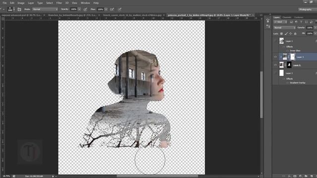 [Photoshop Master] - How to create double exposure in photoshop tutorial - Episode 13 смотреть онлайн