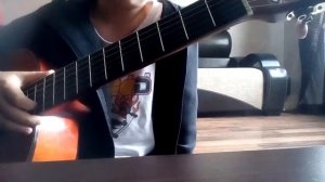 Thunder Struck на гитаре(на 1 струне)