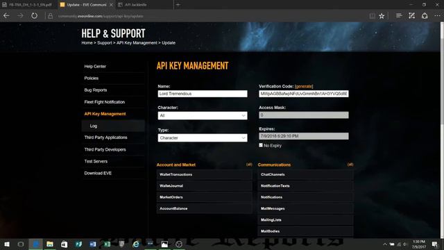 #8 Eve Online API Key Creation Tutorial смотреть онлайн