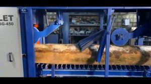 БСГ-450 Стилет двухвальный брусующий станок проходного типа с гусеничной подачей