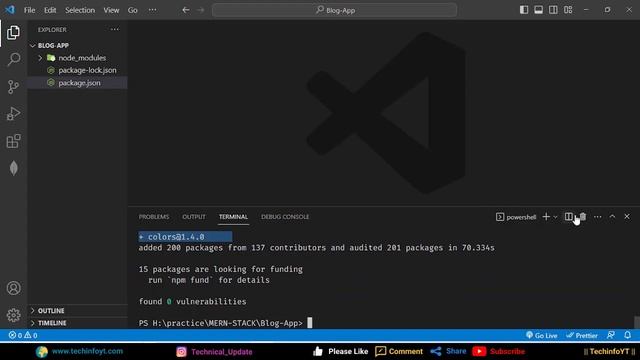 Mern stack Blog App Setup And Creating Node Server Mern Stack Project Mern App