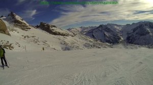 Hintertux gletscher Хинтертукс rear camera shooting съемка задней камерой Zillertal Mayrhofen Tux