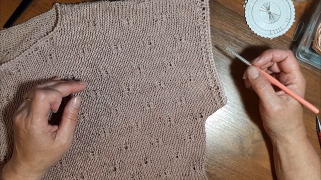 Летняя кофточка из градиентной пряжи