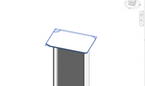 Пластина на двутавровой колонне. Revit