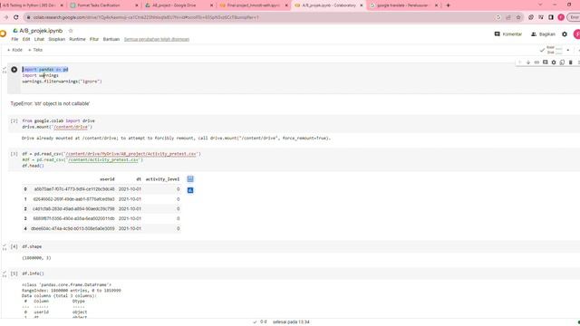 'TypeError: 'str' object is not callable' when importing dataset in Google colab смотреть онлайн