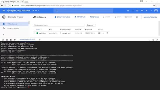 SSL Certificate Setup for WordPress on Google Cloud (Click-to-Deploy) смотреть онлайн