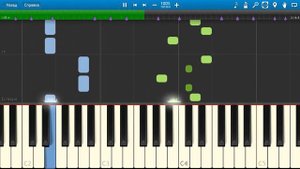БандЭрос - Мне до весны (на пианино Synthesia)