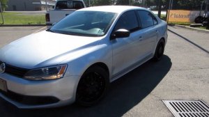 HILLYARD RIM LIONS 2012 VOLKSWAGEN JETTA WITH 18 INCH MATTE BLACK RIMS &TIRES CUSTOM