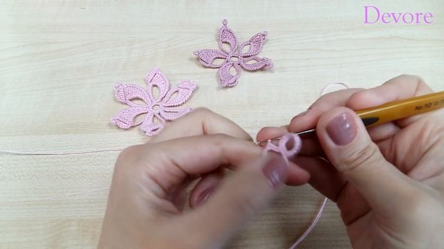 Цветок. Мотив для ирландского кружева смотреть онлайн