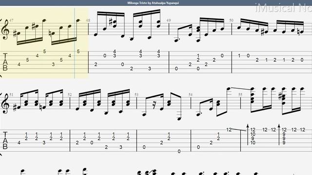 Guitar TAB - Atahualpa Yupanqui : Milonga Triste | Tutorial Sheet Lesson #iMn смотреть онлайн