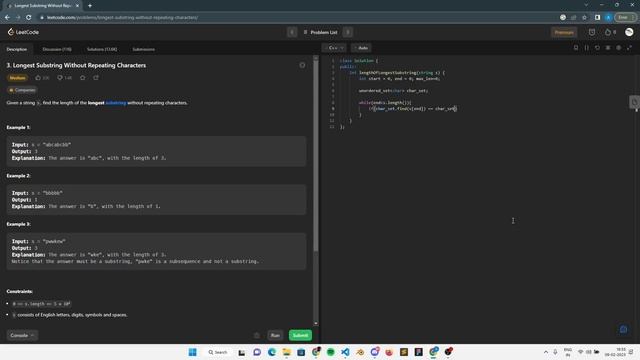 #3 Longest Substring Without Repeating Characters | Leetcode Solution Series смотреть онлайн