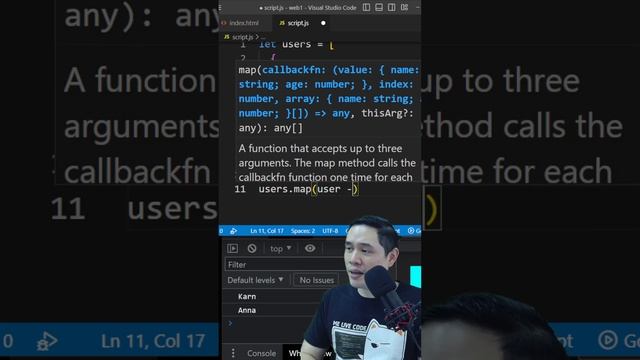 JS#19 ใช้ Map ทำ loop Array Object ตอนที่ 49 เรียนเขียนเว็บพื้นฐานด้วย HTML CSS JavaScript