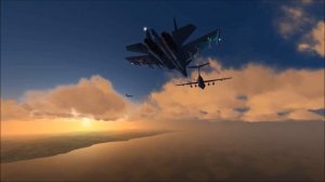 Lock On Flaming Cliffs 2.0 - Mission Air Refuel Sukhoi  Su33 - Russia.