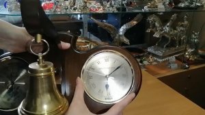 Метеостанция домашняя "Погодник", барометр и часы, с рындой