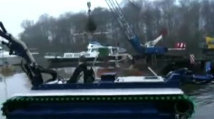 Катер-амфибия для уборки растений на мелководье BERKY 6480