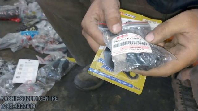 SUZUKI BIKES GENUINE AND NON GENUINE PARTS UNBOXING PART 2 @kashifsuzukicentre