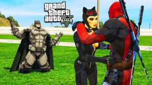 ДЭДПУЛ ВСТРЕЧАЕТСЯ С ДЕВУШКОЙ БЭТМЕНА В ГТА 5 МОДЫ! ОБЗОР МОДА В GTA 5 ИГРЫ ГТА ВИДЕО MODS
