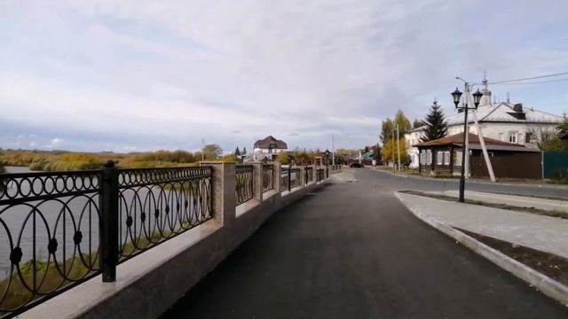 Набережная в городе Шадринск.