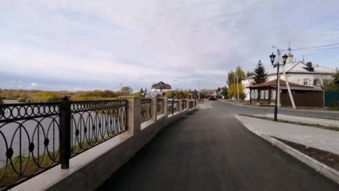 Набережная в городе Шадринск.