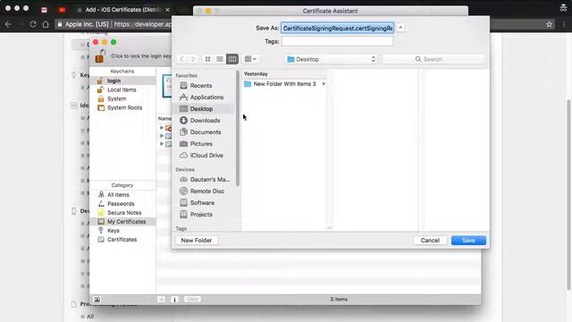 Create Apple Push Notification for Development and Distribution iOS 11 смотреть онлайн