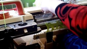 Как я вяжу жгуты, косы на вязальной машине Toyota 858.