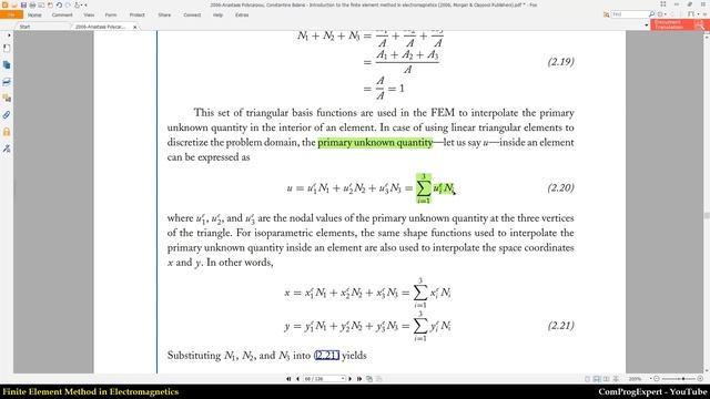 Linear triangular elements (Finite Element Method in Electromagnetics #22) смотреть онлайн