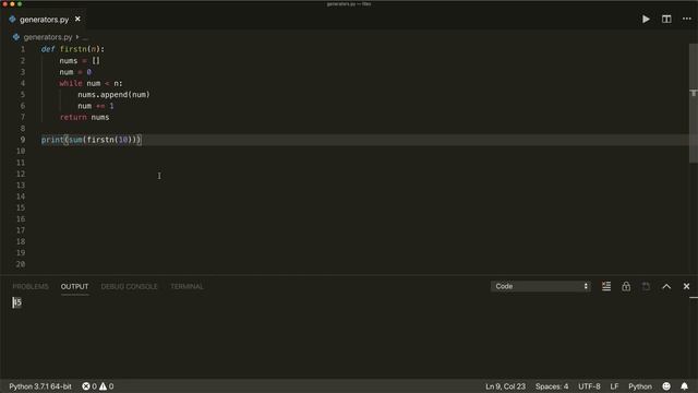 Generators in Python - Advanced Python 14 - Programming Tutorial