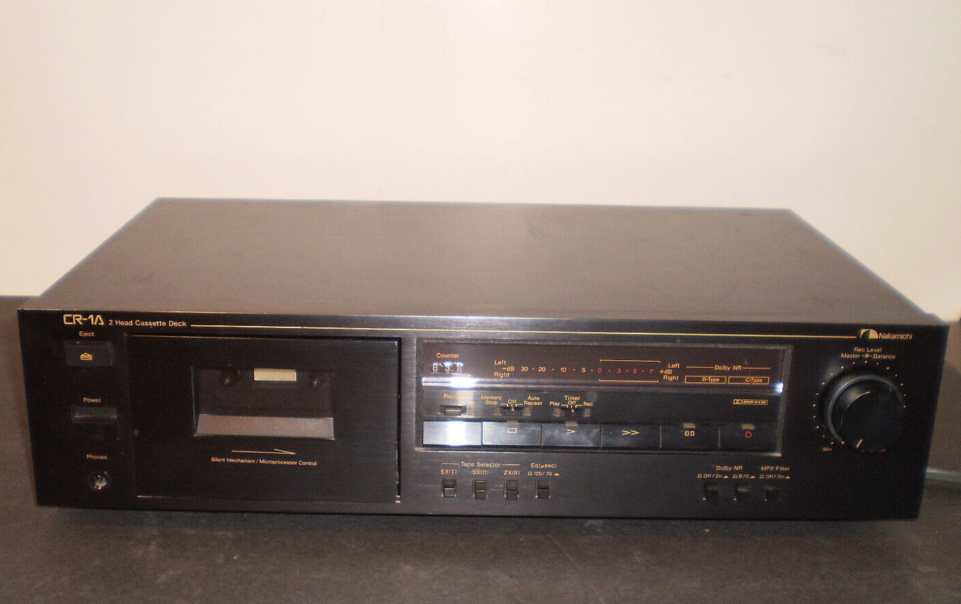 Nakamichi 2-Head Cassette Tape Player Recorder Model No. CR-1A-ЯПОНИЯ.