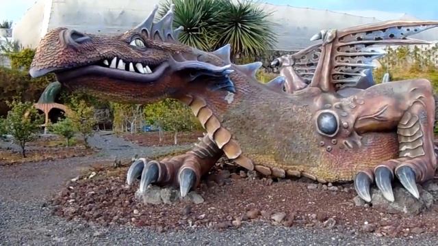 ДРАКОН .   скульптуры  из  арт  бетона  .мастерская  Колесникова.