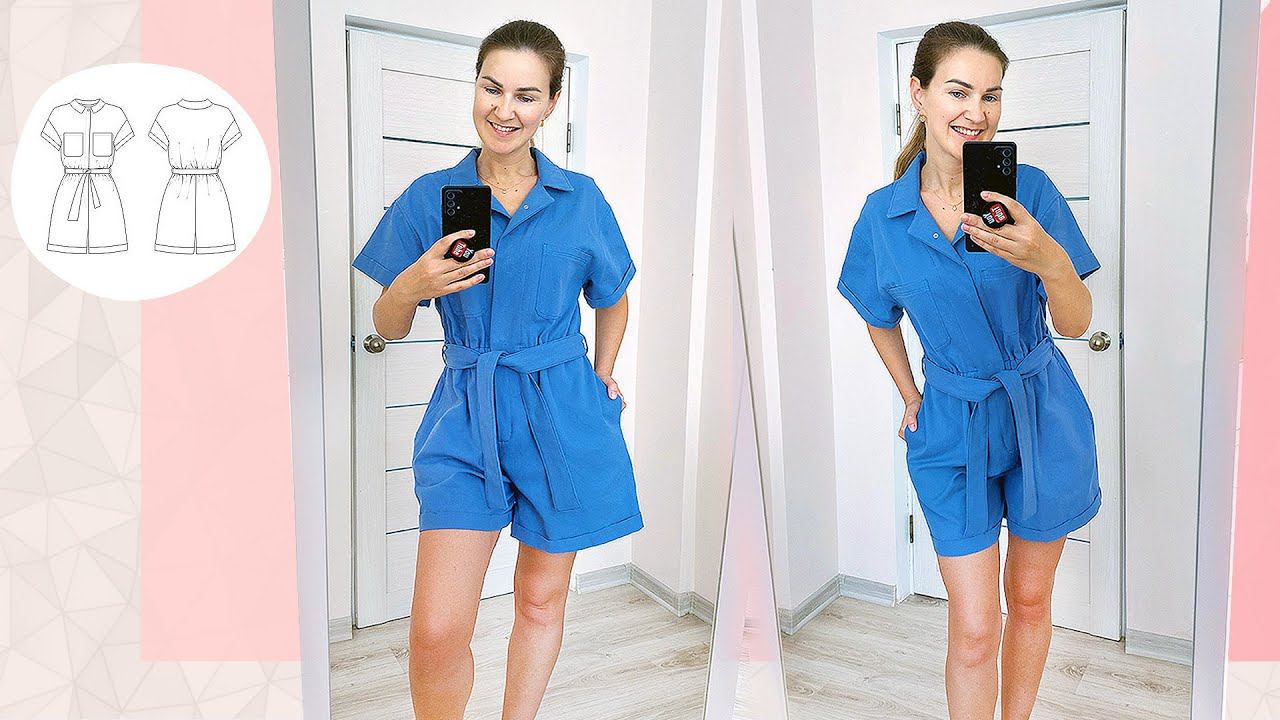 Как сшить женский летний комбинезон! Выкройка СЕУЛ смотреть онлайн