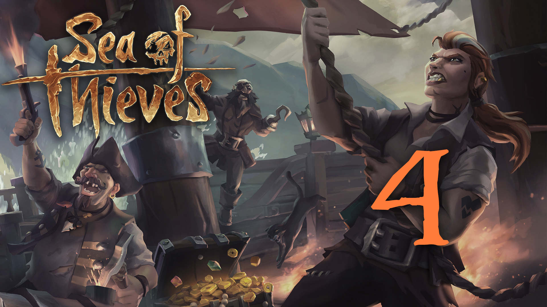 Запись стрима по игре - Sea of Thieves (Без Наташи) [#4] | PC / Steam (2020 г.)