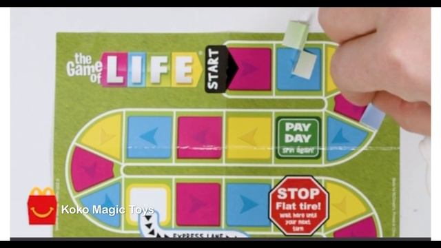 The game of LIFE Hasbro gaming happy Meal McDonald’s смотреть онлайн
