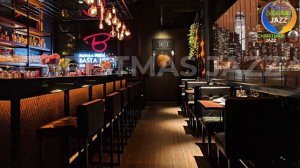 Cozy Coffee Shop Ambience with Jazz Music, Cozy Night Bar with Cafe Music, Cozy Snowy Winter Sounds