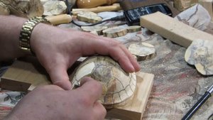 Резьба по дереву ЧЕРЕПАХИ завершены....!