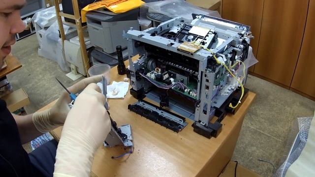 #64 Ремонт принтера Canon imageRUNNER 1133 | МАЖЕТ | Замена термопленки | Как снять печку | РАЗБОРК смотреть онлайн