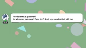 How to remove gx corner?