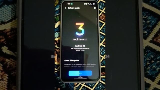 Official update Realme UI 3.0 on Realme GT master edition.