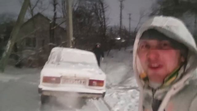 Kawasaki KSR Зимний дрифт, Ушатали пятерку