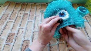 Ёжик.Мочалка игрушка.МК.2 часть